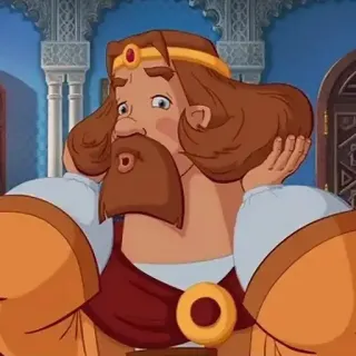 🕳️ cartoon, king, royalty, character telegram sticker