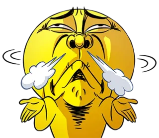 😤 bực bội, khó chịu, tức giận, buồn bã, biểu tượng cảm xúc, khuôn mặt telegram sticker