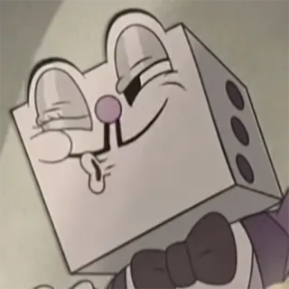😚 King Dice Cuphead King Dice, Cuphead, Cartoon, Animation, Würfel, Figur telegram sticker