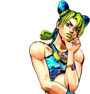🤔 Jolyne Cujoh JoJo's Bizarre Adventure Jolyne Cujoh, Anime, Manga, JoJo's Bizarre Adventure, Stone Ocean, Personnage, Illustration telegram sticker