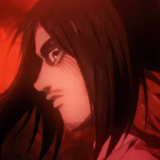 🍥 Eren Yeager Attack on Titan anime, attack on titan, eren yeager, character, manga telegram sticker