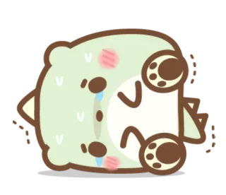 😊 fofo, kawaii, chorando, triste, desenho animado, personagem telegram sticker