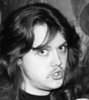 😯 Lars Ulrich lars ulrich, metallica, batterista, musicista, band telegram sticker