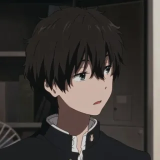 🔒 Hyouka Anime, Menino, Hyouka, Personagem, Animação japonesa telegram sticker