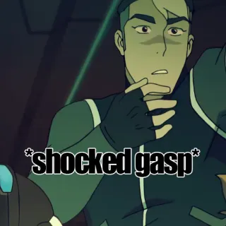 😮 shocked gasp в шоке, ах, реакция, выражение, удивление telegram sticker