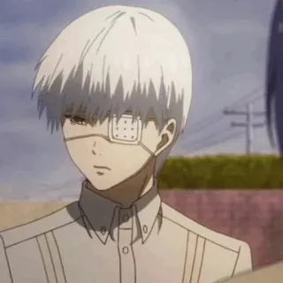 💉 Ken Kaneki Tokyo Ghoul 애니메이션, 구울, 카네키, 도쿄 구울, 캐릭터, 일본 애니메이션 telegram sticker