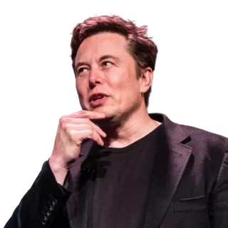 🤔 Elon Musk Empreendedor, Negócios, Tecnologia, Elon Musk telegram sticker
