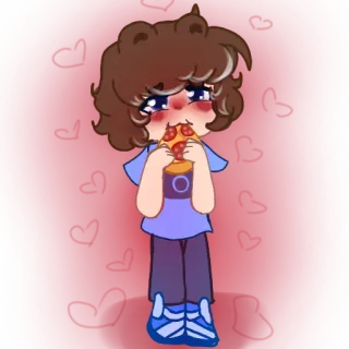 😍 dibujos animados, animación, pizza, comiendo whatsapp sticker