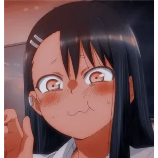 😂 Nagatoro Don't Toy with Me, Miss Nagatoro Nagatoro, Anime, Meisje, Leuk, Cartoon, Miss Nagatoro telegram sticker