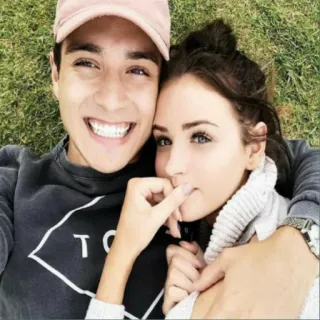 ❤ gens, couple, portrait, relation, souriant telegram sticker