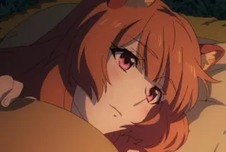 😢 Raphtalia The Rising of the Shield Hero Anime, Raphtalia, The Rising of the Shield Hero, carino, tanuki telegram sticker