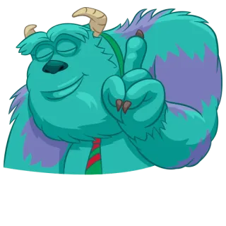 ☝ Sully Monsters, Inc. Sully, Die Monster AG, Monster, Disney, Pixar, Charakter telegram sticker
