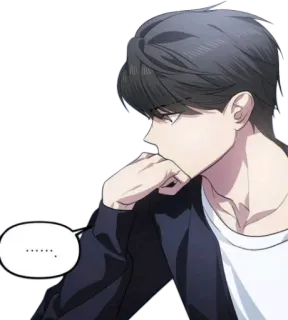 🤔 ....... อนิเมะ, มังงะ, การ์ตูน, ตัวละคร telegram sticker