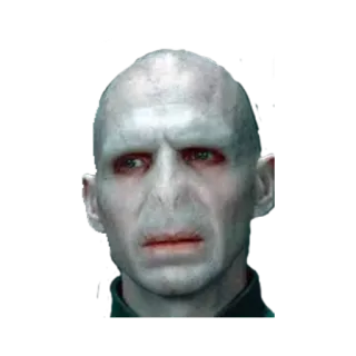 😐 Voldemort Harry Potter Voldemort, Harry Potter, Czarny Pan, czarodziej, magia, złoczyńca, fantasy telegram sticker