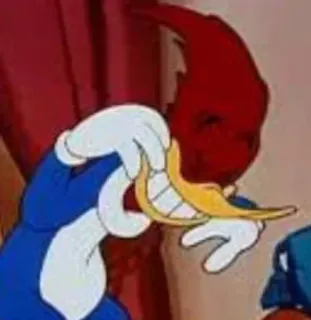 😂 Woody Woodpecker phim hoạt hình, chim, Woody Woodpecker, hoạt hình, phim hoạt hình cổ điển telegram sticker