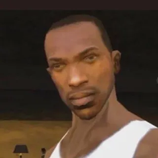 🌟 Carl Johnson Grand Theft Auto: San Andreas CJ, GTA, San Andreas, Videospiel telegram sticker