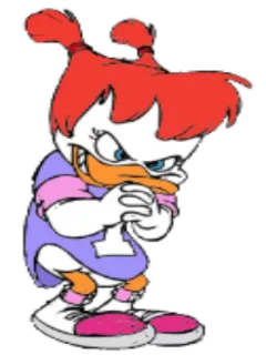 😈 Babs Bunny Tiny Toon Adventures Babs Bunny, Dessin animé, Tiny Toon Aventures, Personnage, Animation, Lapin whatsapp sticker
