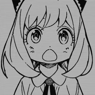 🥜 Anya Forger Spy × Family Anime, Manga, Spy x Family, Anya Forger, Niedlich, Cartoon telegram sticker