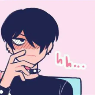 🔗 hh... anime, cartoon, emo, blushing telegram sticker