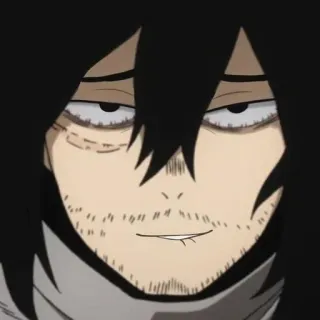 😏 Aizawa My Hero Academia anime, my hero academia, aizawa, sensei, sleepy, teacher telegram sticker