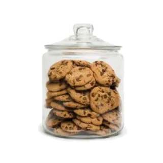 🍪 biscotti, barattolo biscotti, barattolo, dolce, cibo, biscotti con gocce di cioccolato telegram sticker