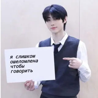 ☠ Я слишком ошеломлена чтобы говорить ポートレート, ミーム, ロシア, K-POP, アイドル telegram sticker