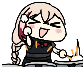 🥁 Cartone animato, Anime, Carino, Divertente, Personaggio, Disegno telegram sticker