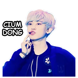 😙 CIUM DONG person, kpop, singer, celebrity whatsapp sticker