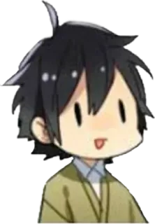 😟 动漫, 漫画, Q版, 角色, 可爱, 贴纸 telegram sticker