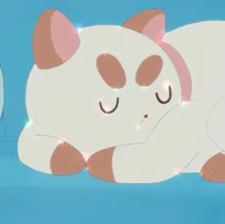 🥯 gatto, animale, sonno, carino, cartone animato telegram sticker
