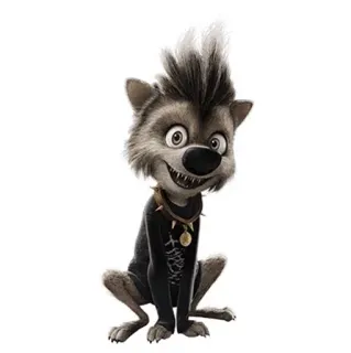 🐾 Wayne Hotel Transylvania dessin animé, personnage, chien, monstre, halloween, hotel transylvanie, loup-garou telegram sticker