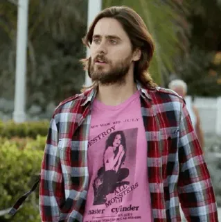 ✖️ DESTROY t-shirt, jared leto, pink, destroy, fashion, clothing telegram sticker