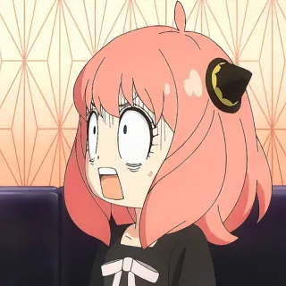 🙂 Anya Forger Spy x Family Anime, Spy x Family, Anya Forger, Desenho animado, preocupado/a, chocado/a telegram sticker