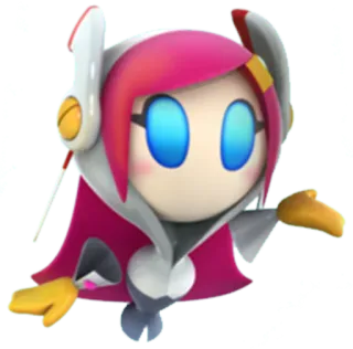 🔩 Susie Kirby series susie, kirby, postać z gry, android, różowe włosy telegram sticker