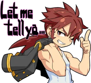 😏 Let me tellya... 애니메이션, 만화, 캐릭터, 표정, 포즈 whatsapp sticker