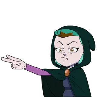 😠 Amity Blight The Owl House Amity Blight, The Owl House, cartoon, anime, witch, character telegram sticker