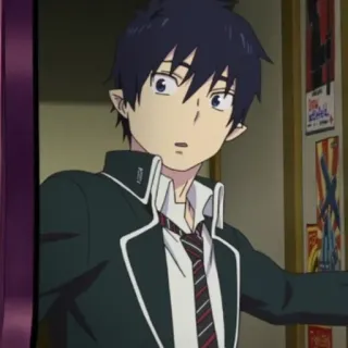 ☁️ Rin Okumura Blue Exorcist Anime, Blue Exorcist, Rin Okumura, Dämon, Manga telegram sticker