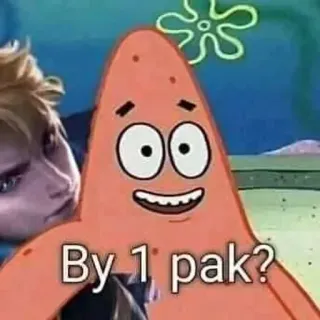 🏃 Patrick Star By 1 pak? cartoon, spongebob, patrick star telegram sticker
