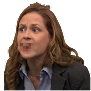 🤬 Pam Beesly The Office Pam, Beesly, The Office, Reaccionando telegram sticker