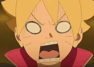 😠 Boruto Uzumaki Boruto Anime, Mangá, Boruto, Naruto, Uzumaki, Chocado, Rosto, Surpreso telegram sticker