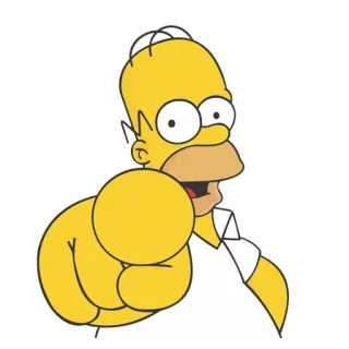 Гомер Симпсон @stickernayaa telegram stickers