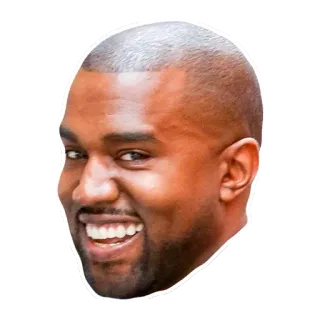 😏 Kanye West rapero, músico, celebridad, cantante, artista whatsapp sticker