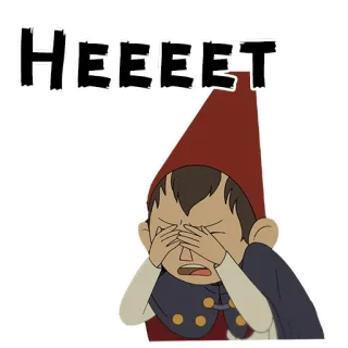 😱 HEEET Dibujos animados, Triste, Preocupado, Más allá del jardín telegram sticker