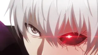 Ken Kaneki Tokyo Ghoul: Re | @JuliusPack whatsapp stickers
