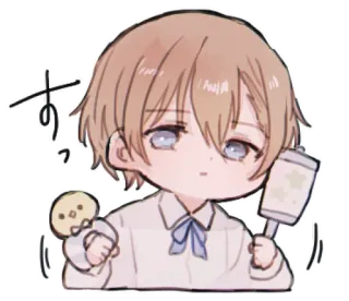🍼 すっ Аниме, Чиби, Милый, Мультфильм telegram sticker