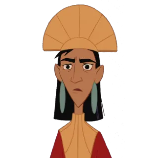 😳 Kuzco The Emperor's New Groove kuzco, disney, imperador, a nova onda do imperador, desenho animado telegram sticker