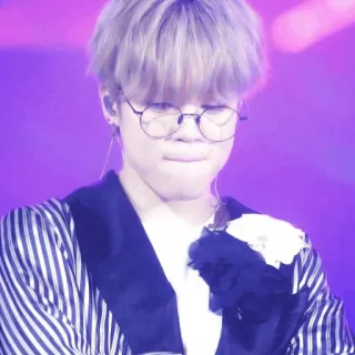 〰 Jimin kpop, jimin, bts, singer, glasses, fashion, celebrity telegram sticker