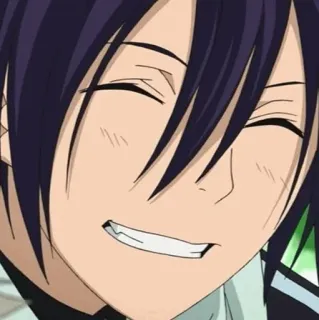 💈 Yato Noragami Anime, Personage, Lachend, God, Yato, Noragami whatsapp sticker