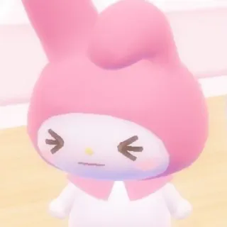 😣 My Melody My Melody, Sanrio, mono, kawaii, rosa, conejo, conejito telegram sticker