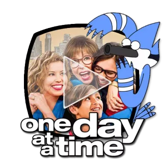 ▶ One Day at a Time one day at a time 하루하루, TV 프로그램, 시트콤, 가족, 넷플릭스, 텔레비전 telegram sticker